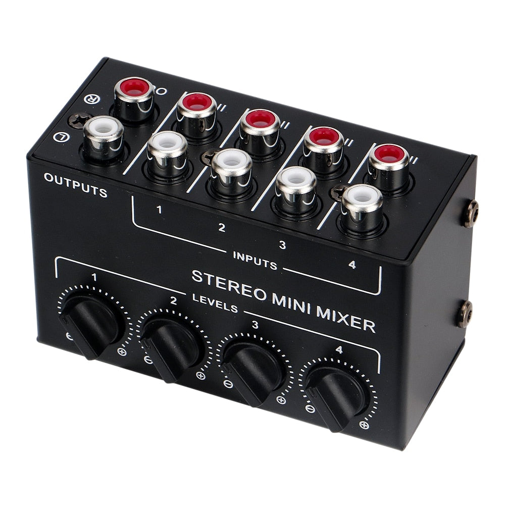 Mic 2U CX400 mini stereo 4-channel passive mixer multi-channel mixer audio professional for live and studio use