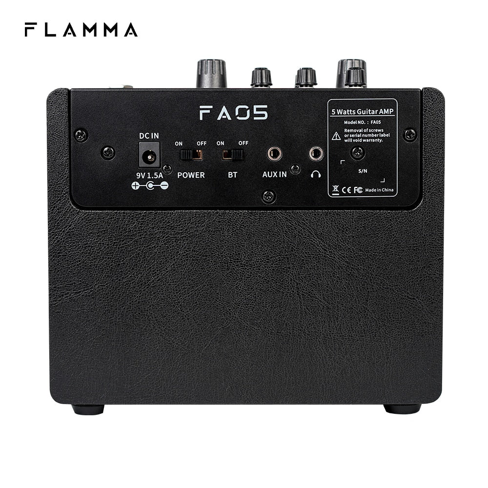 FLAMMA FA05 Electric Guitar Amplifier Amp Bluetooth Combo Amplifier Speaker Mini Portable with 7 Preamp Models 40 Drum Machine