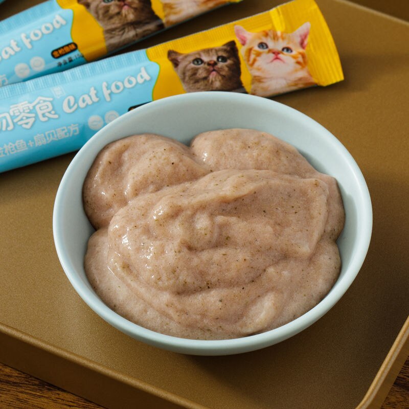 Cat snacks cat strips 15g/cat wet food cat kitty kitty into cat liquid nutrition cream fresh meat strips training reward