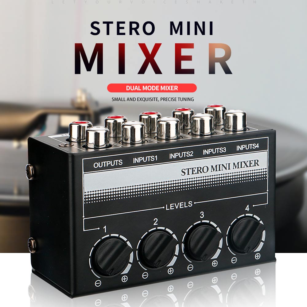 Mic 2U CX400 mini stereo 4-channel passive mixer multi-channel mixer audio professional for live and studio use