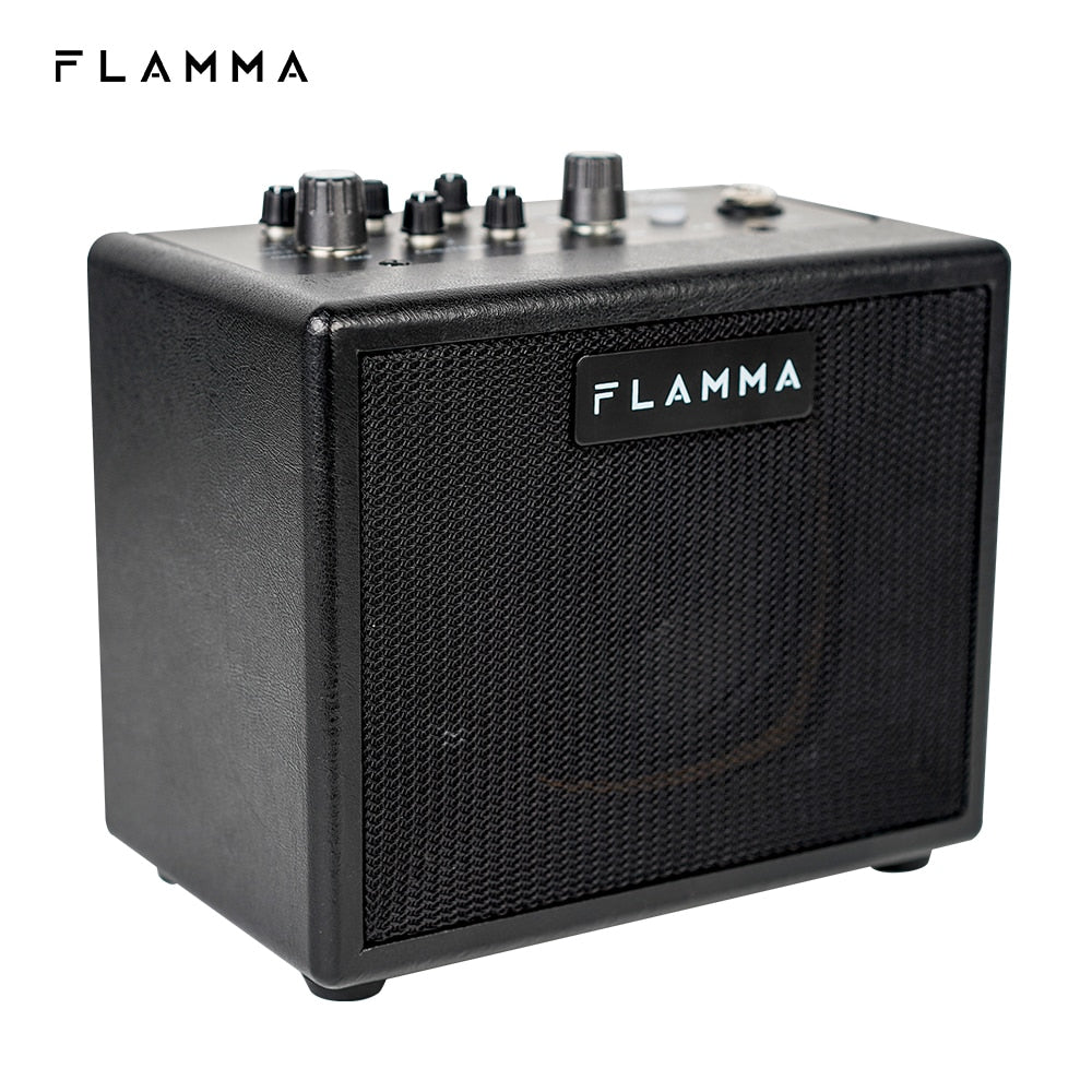 FLAMMA FA05 Electric Guitar Amplifier Amp Bluetooth Combo Amplifier Speaker Mini Portable with 7 Preamp Models 40 Drum Machine