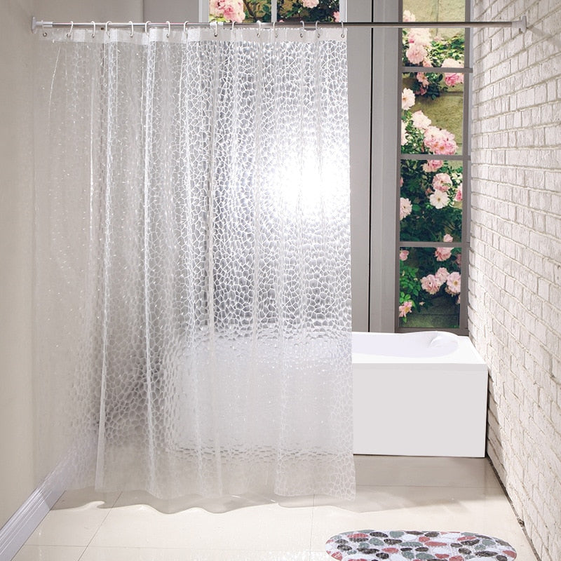Waterproof 3D Shower Curtain With 12 Hooks Bathing Sheer For Home Decoration Bathroom Accessaries 180X180cm 180X200cm