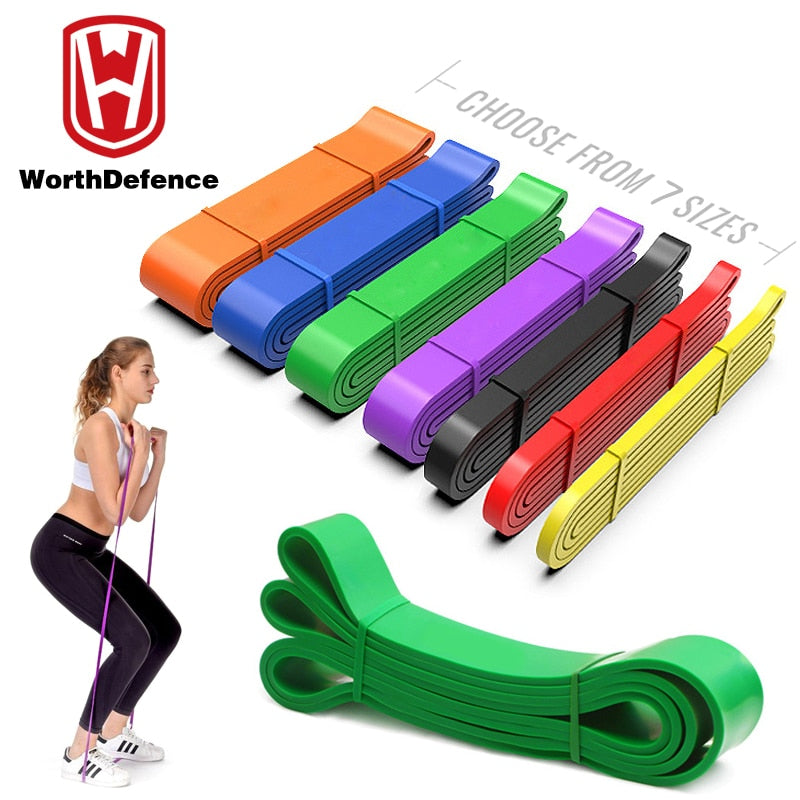 Worthdefence Training Resistance Bands Gym Home Fitness Rubber Expander for Yoga Pull Up Assist Gum Exercise Workout Equipment