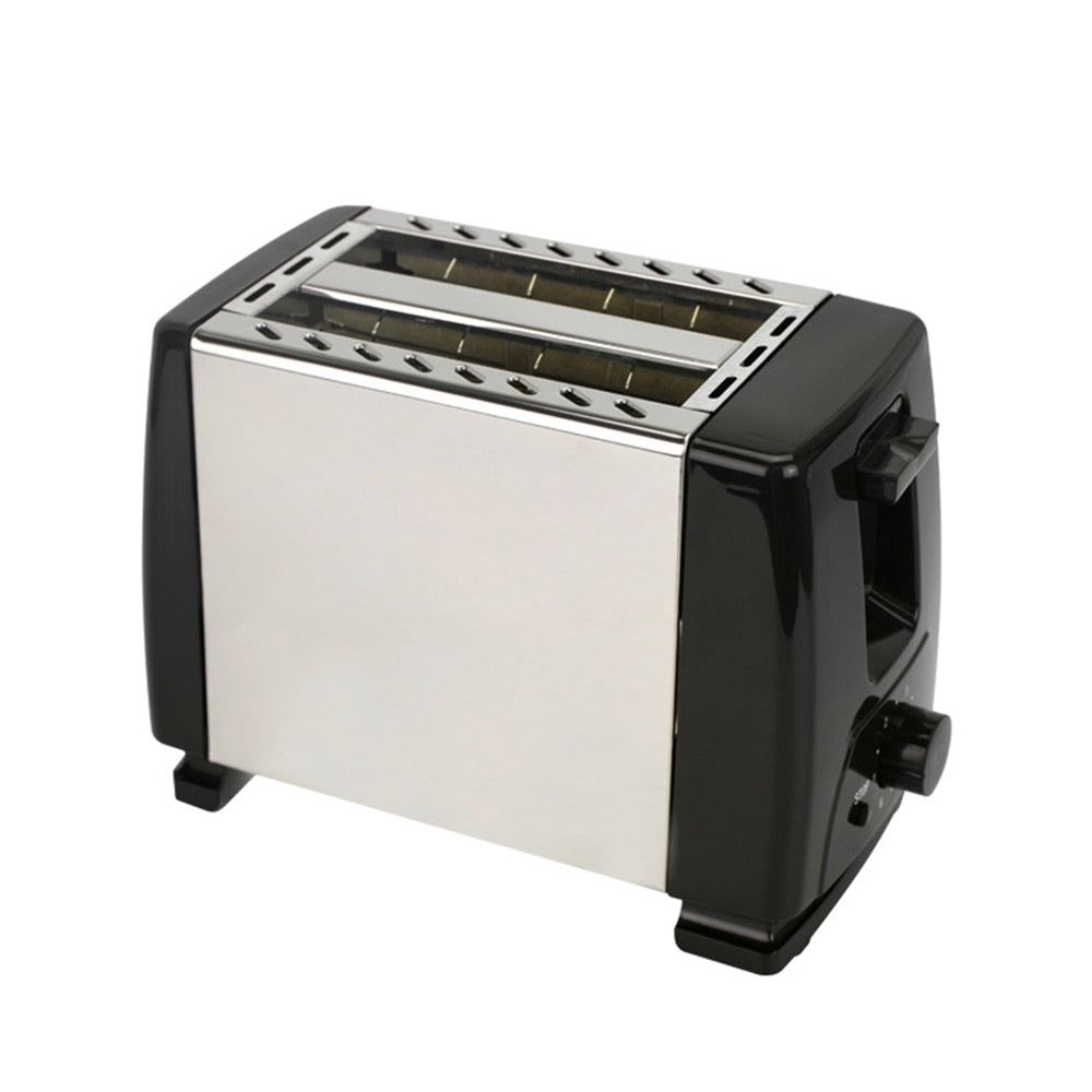 2022 2 slices automatic fast heating bread toaster home breakfast machine stainless steel toaster oven baking cooking