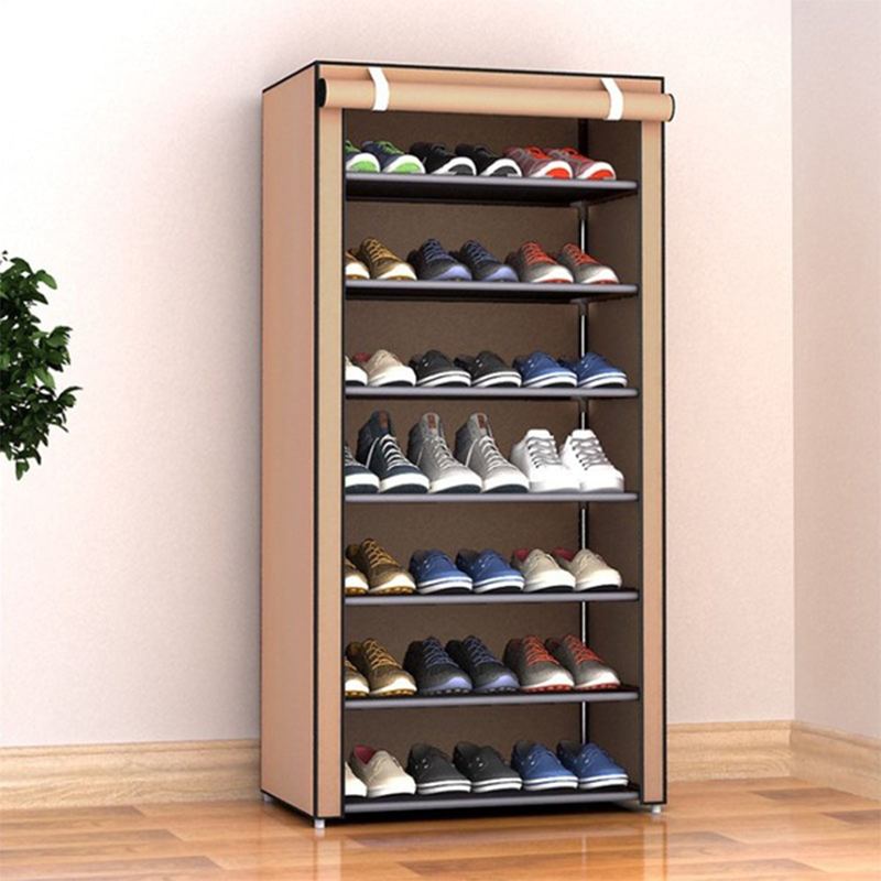 Dustproof Non-woven Cloth Fabric Assembly Shoe Storage Combination Shoe Cabinet Organizer Rack Shoe Shelf 8 layer Shoe Rack