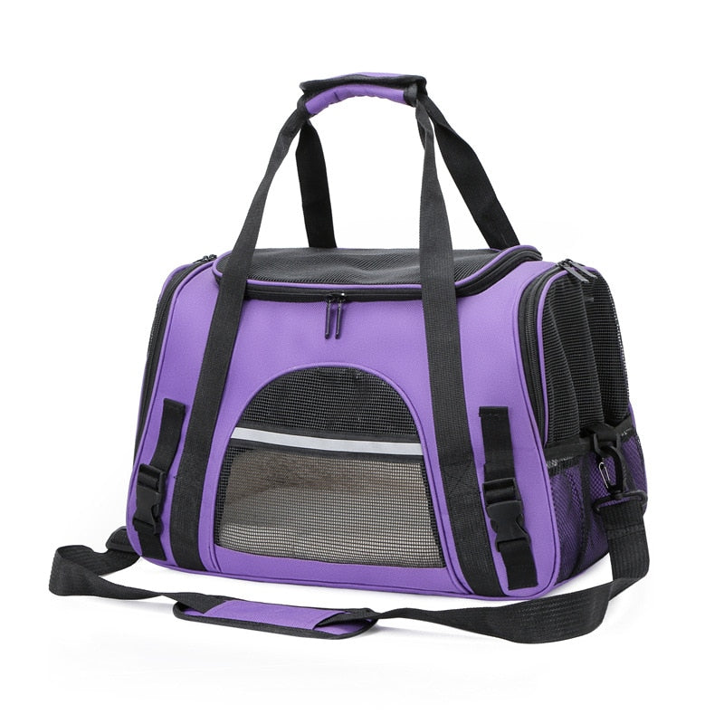 Pet Bag Cat Carrier Bag Cats Handbag Pet Shoulder Sling Bag Cat Bags Breathable Outgoing Travel Kitten Puppy Carrier Supplies