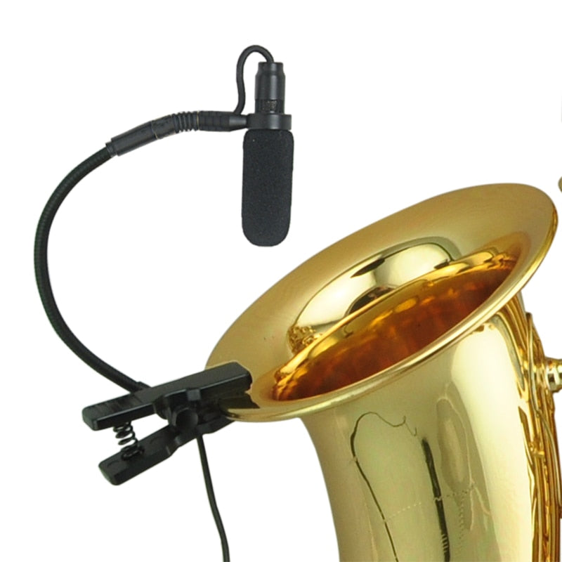 IM-20 3 Pin 4 PIN Mini XLR Plug 3.5mm Plug Music Instrument Microphone Omni Directional Type Sax Microphone