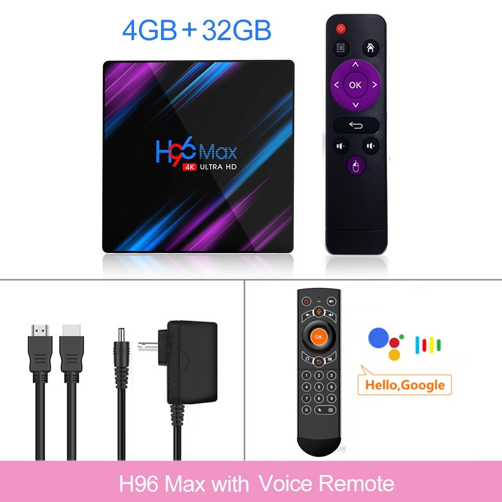 H96 MAX RK3318 Smart TV Box Android 11 4G 64GB 32G 4K Wifi BT Media player H96MAX TVBOX Android10 Set top box 2GB16GB