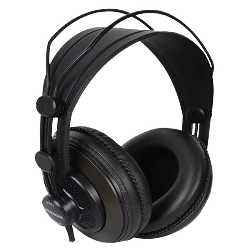 Original Samson SR850 monitoring HIFI headset Semi-Open-Back Headphones for Studio, with leather earcup,without retail box