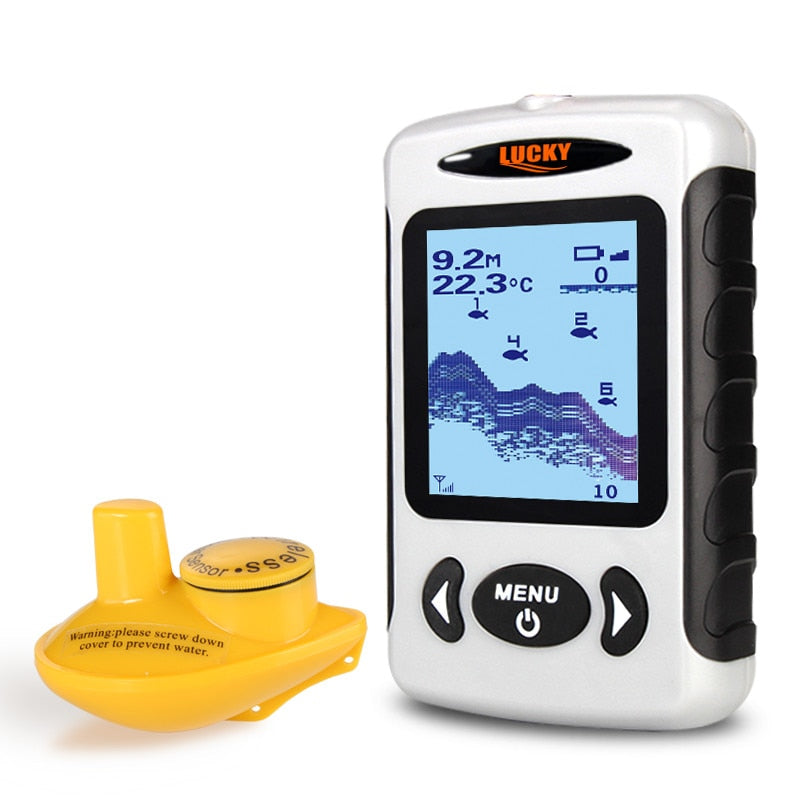 Lucky FFW718&amp; FFW718LA Wireless Portable Fish Finder 45M/135FT Sonar Depth Sounder Alarm Ocean River Lake