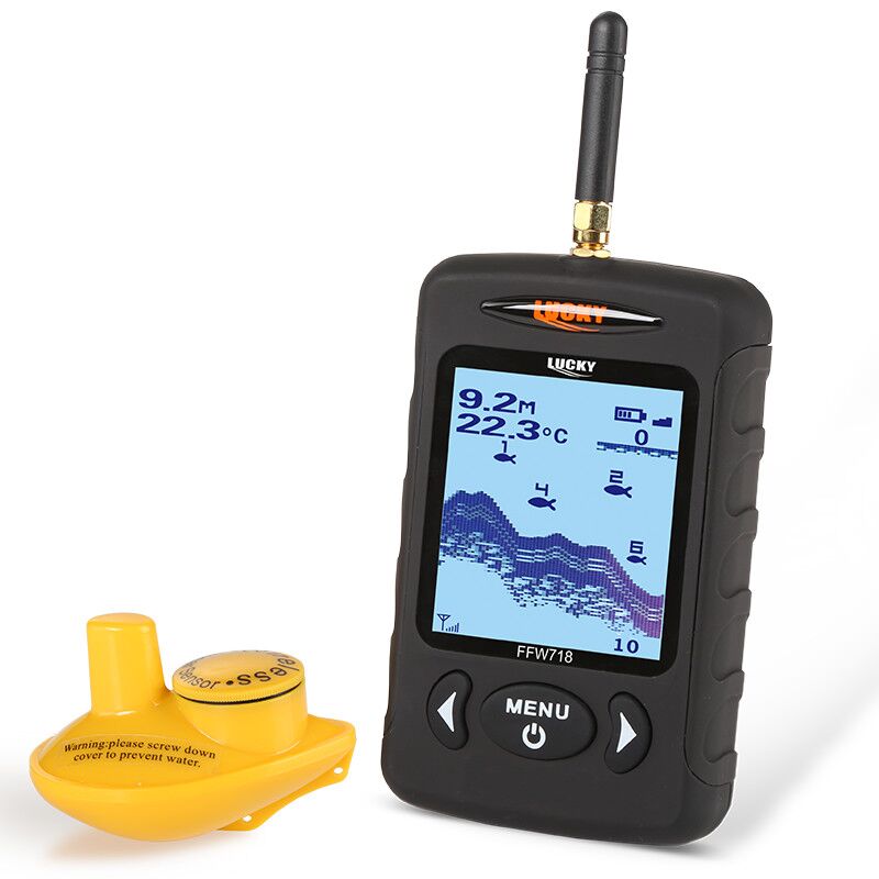 Lucky FFW718&amp; FFW718LA Wireless Portable Fish Finder 45M/135FT Sonar Depth Sounder Alarm Ocean River Lake