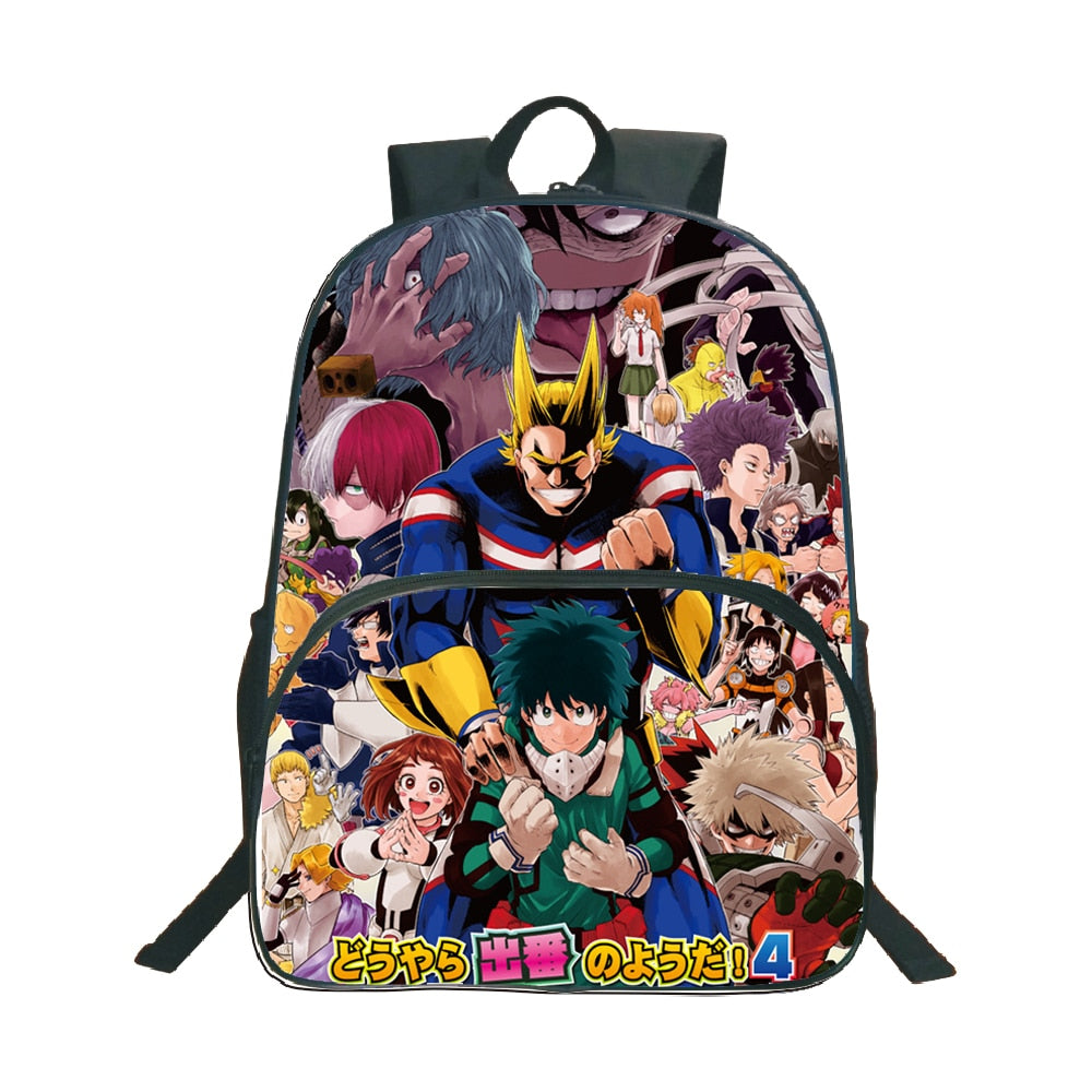 My Hero Academia Backpack Popular Pattern School Backpack Children Boys Girls Daily Beautiful Backpack