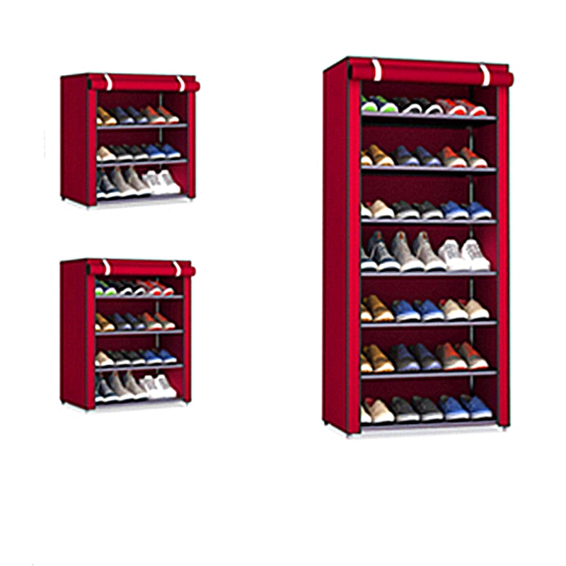 Multilayer Shoe Rack Detachable Dustproof Nonwoven Fabric Shoe Cabinet Shoes Organizer Shoe Rack and Storage Home Furniture
