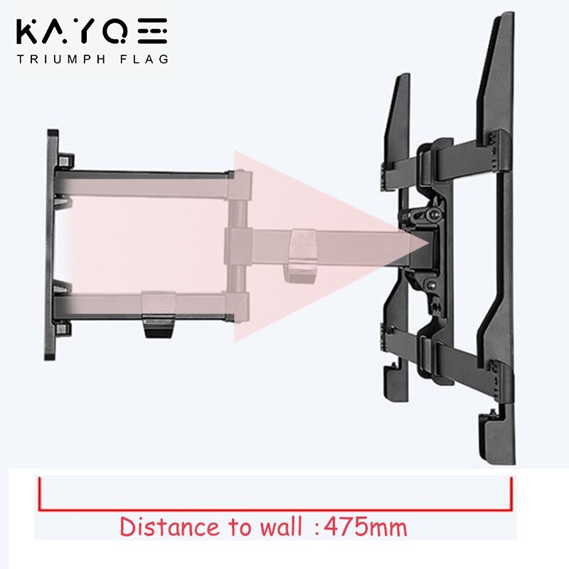 TV Wall Mount Fit for Most 32"-70" TVs Dual Articulating Arm Full Motion Tilt Swivel Bracket support LED LCD Plasma Flat Screen