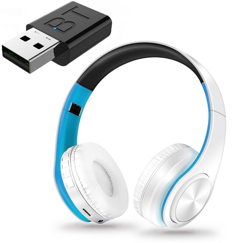 Bluetooth TV Headset, HiFi bluetooth Headphone Deep Bass Wireless TV Headphone with Transmitter Stick For TV Computer Phone