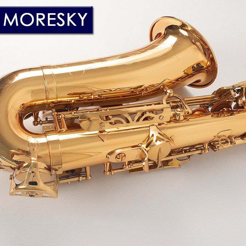 MORESKY E-Flat Eb Alto Saxophone Gold Keys With Case Music Instrument