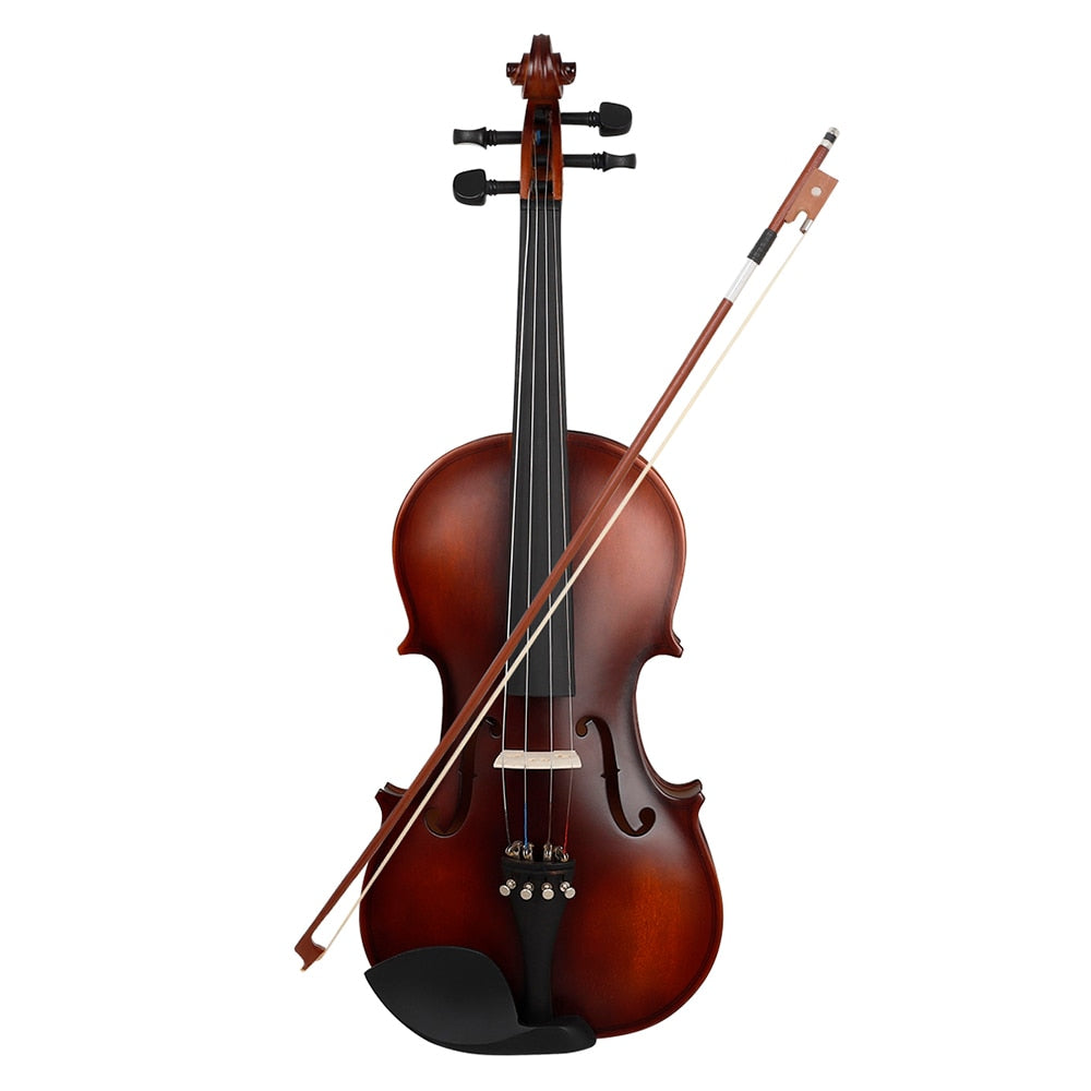 Professional 4/4 Violin Acoustic Solid Wood  Retro Matte Violino Basswood Violin With Case Bow Beginners Musical Instrument Gift