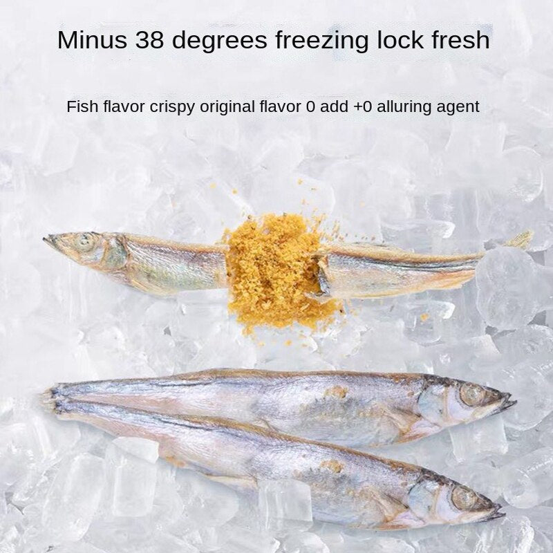Spring fish freeze-dried cat snacks small fish dried full seeds nutrition fattening hair gills calcium supplement cat snacks you