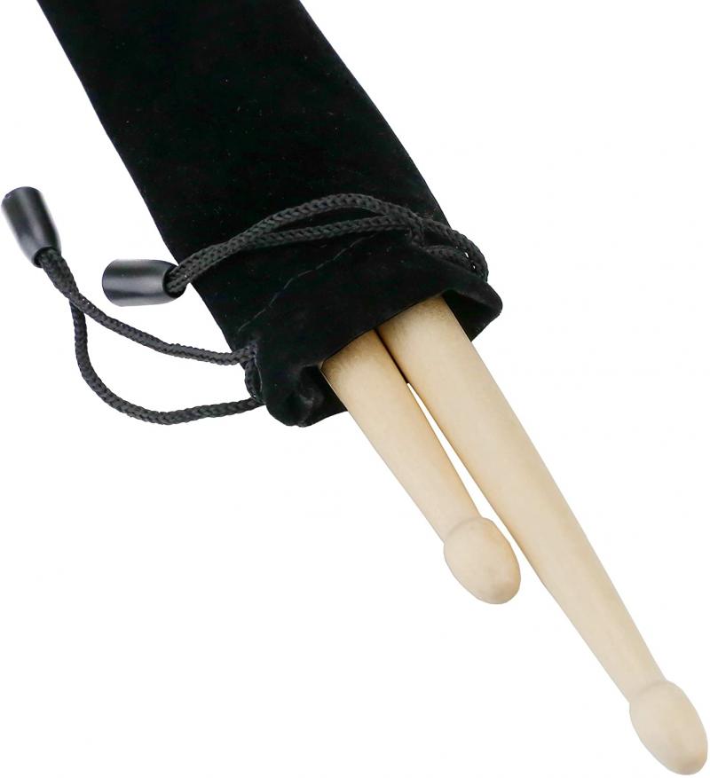 14 Packs 5A Natural Drumsticks Professional Drum Sticks Wood Tip Drumsticks Musical Instruments 7Pairs Maple with Waterproof Bag