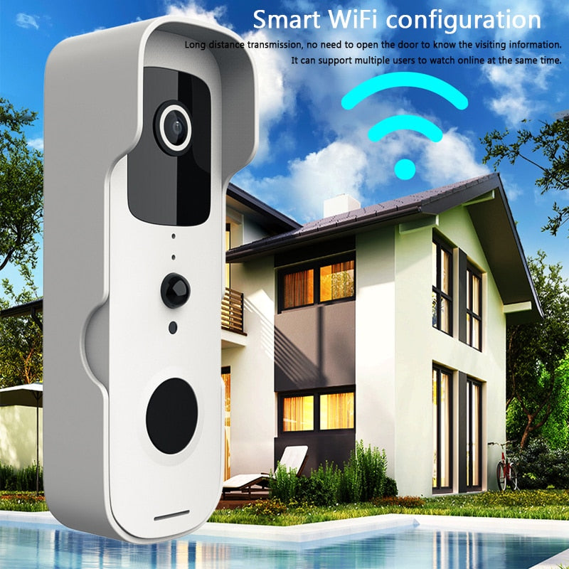TuyaSmart Wireless Video Doorbell Waterproof Night Vision Home Security 1080P FHD Camera Digital Visual Intercom WIFI Door Bell