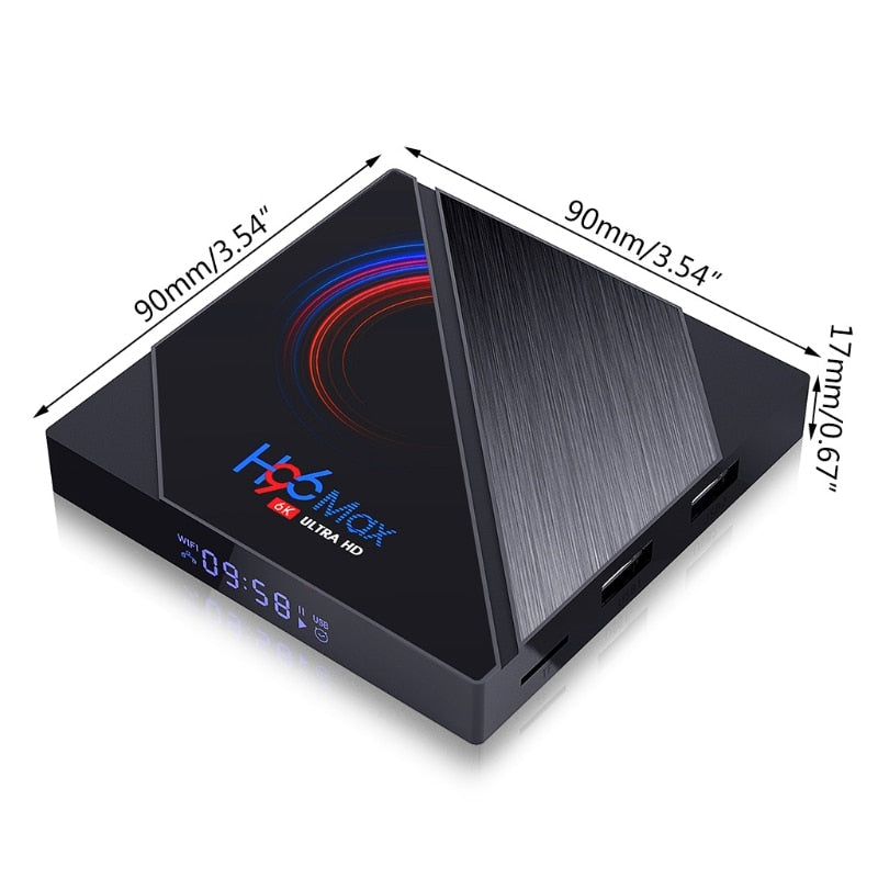 H96 MAX Smart TV Box 16GB 32GB 64GB Allwinner H616 Quad Core ARM Cortex A53 Wifi BT4.0 Youtube Reproductor Intelligence Set Top