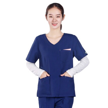 Hand washing clothes female oral beauty pet shop doctors and nurses brushing hand clothes isolation gown short-sleeved work unif