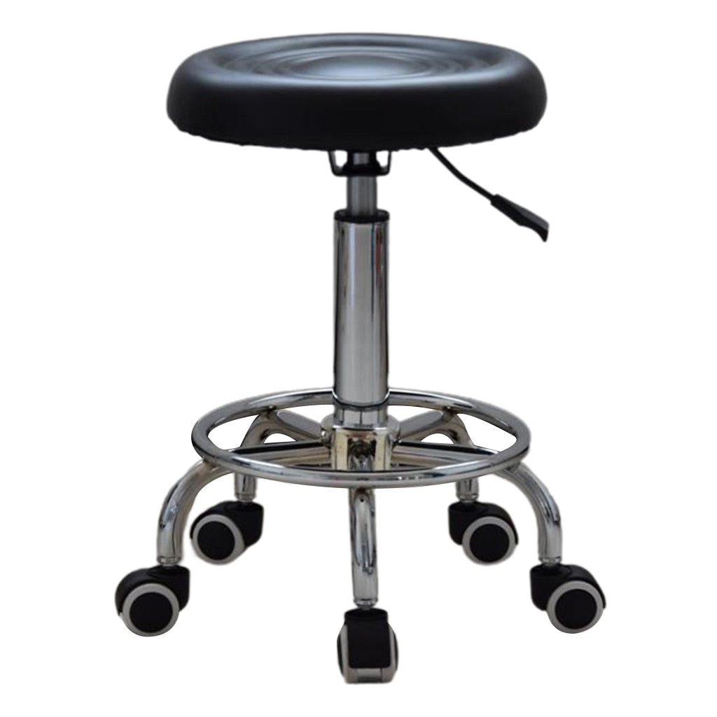 Salon Stool Hairdressing Barber Chair Beauty Swivel PU Equipment Lift Furniture Adjustable Swivel Salon Rolling Massage Chair