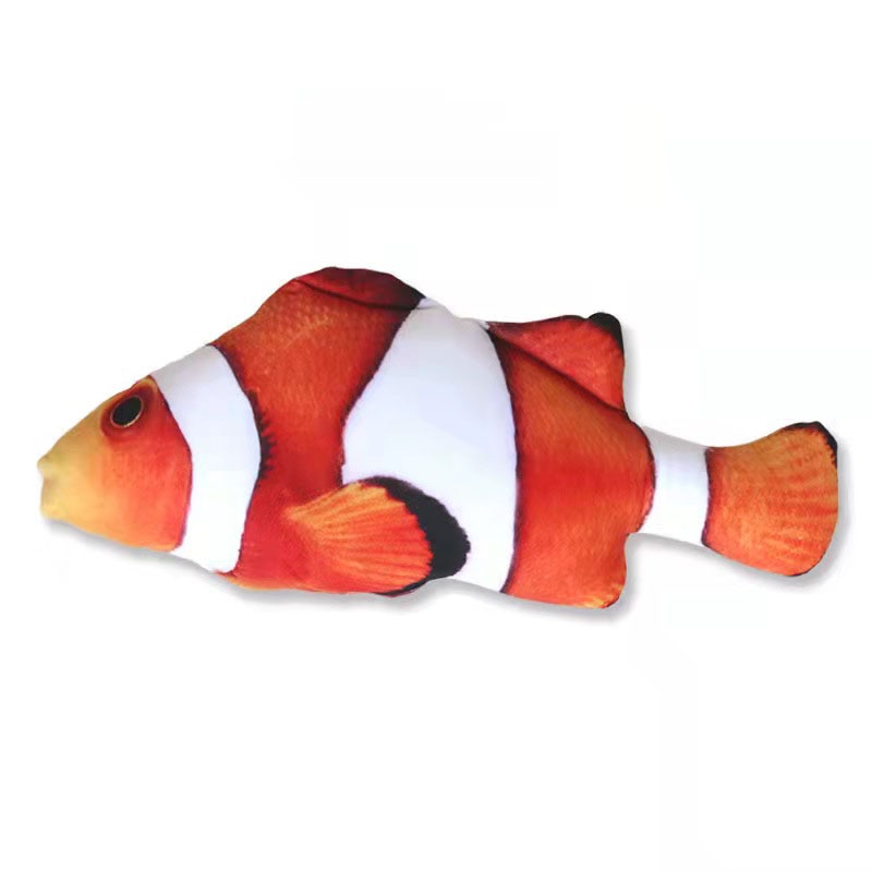 Cat Toy Training Entertainment Fish Plush Stuffed Pillow 20CM Simulation Fish Cat Toy Fish Interactive Pet Chew Toys