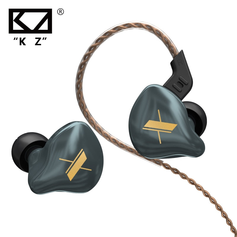 KZ EDX Wired Headphone With Microphone Earbuds MP3 Player In Ear Monitor Hifi Music Earphone Game Sport Noice Cancelling Headset