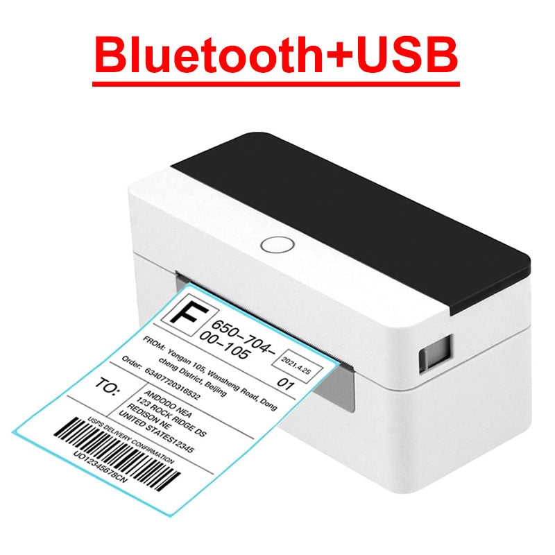 Shipping Label Printer Address Thermal Label Printer 4X6 Barcode Printer USB Bluetooth WIFI High Speed Label Maker