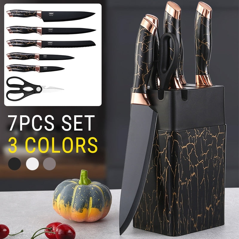 Kitchen Knife Set Utility Slicing Knife Kitchen Meat Cleaver Stainless Steel Chef Knife Cleaver Knife Fruit Knife Cooking Tools