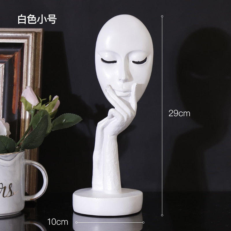 Modern decorative creative resin abstract art living room bedroom home office study women&#39;s face ornaments