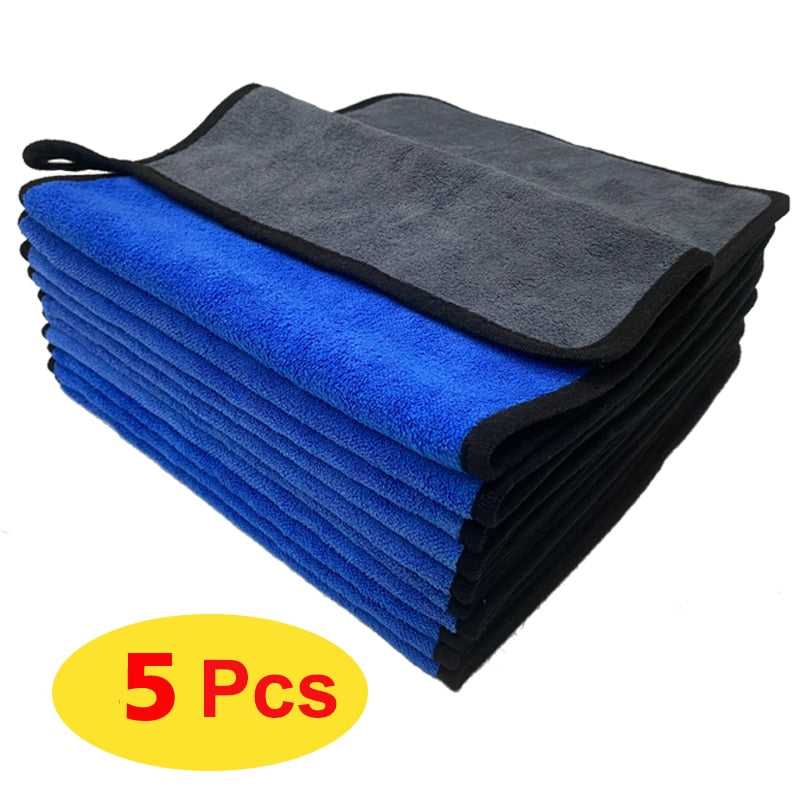 Microfiber Towel Car Interior Dry Cleaning Rag for Car Washing Tools Auto Detailing Kitchen Towels Home Appliance Wash Supplies