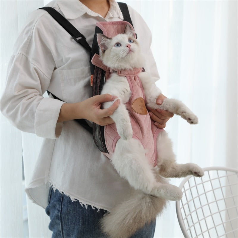 Pet Cat Carrier Bags Breathable Outdoor Pet Carriers Small Dog Cat Backpack Fashion Travel Pet Bag Transport Puppy Carrier