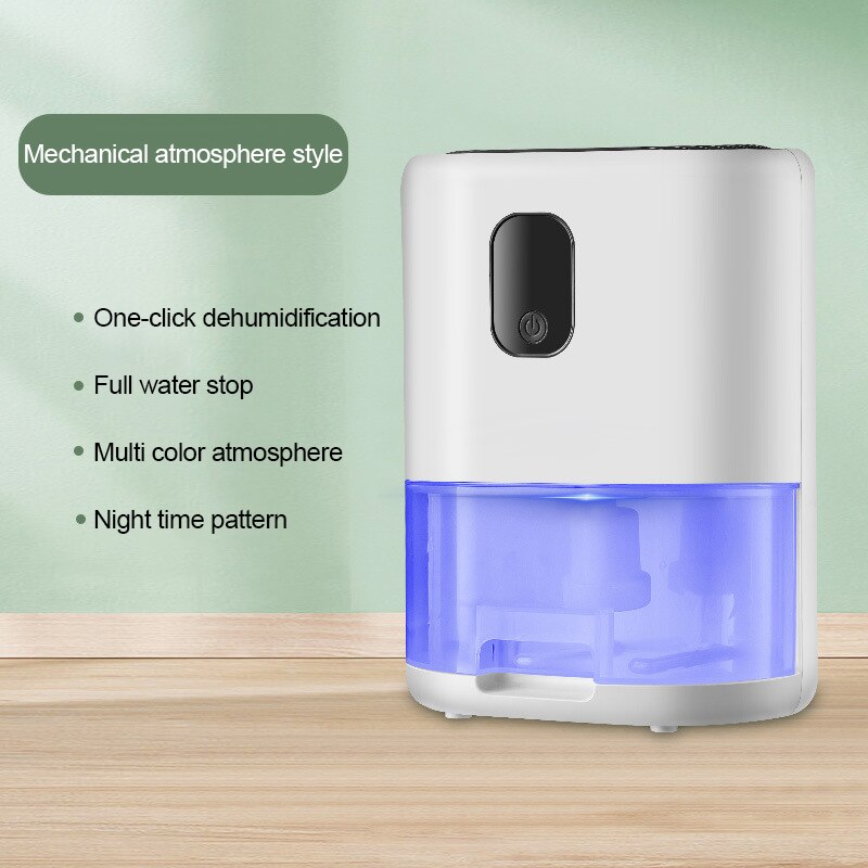 Smart Dehumidifier 42W Household Moisture Absorber Portable Wardrobe Mute Dehumidifier Air Dryer Home Appliance With Sleep Mode