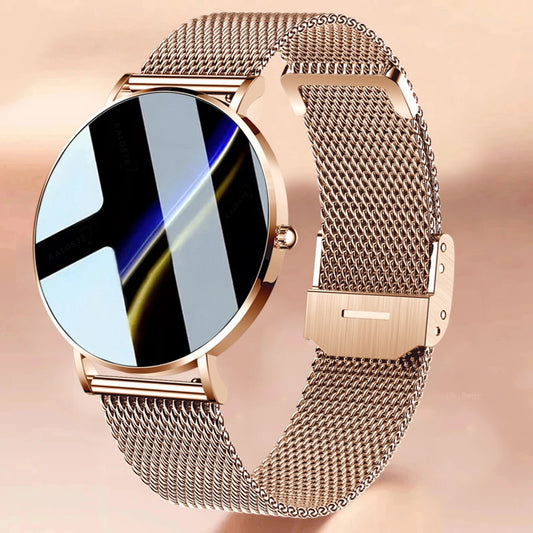 2022 New Ultra Thin Smart Watch Women 1.36&quot; AMOLED 360*360 HD Pixel Display Always Show Time Call Reminder Smartwatch Ladies+Box