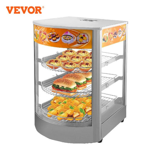 VEVOR 3/5 Tier Food Warmer Countertop Adjustable Temperature Pizza Pastry Burger Warmer Kitchen Appliance Commercial Restaurants