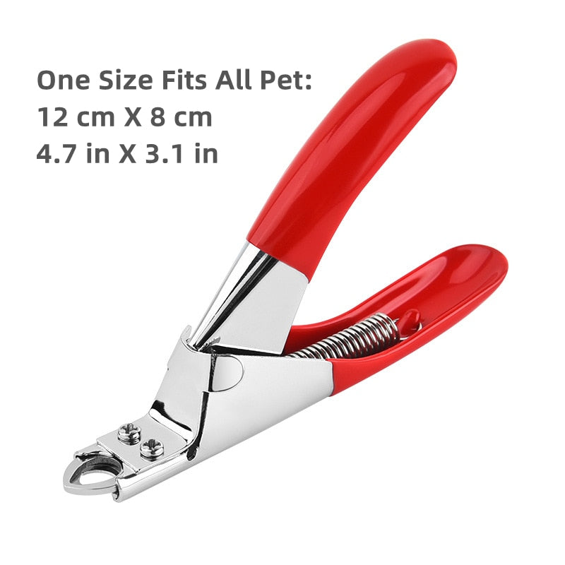 Professional Pet Nail Clipper with Safety Guard  Stainless Steel Scissors Cat Dog for Claw Care  Grooming Supplies Size Fits All