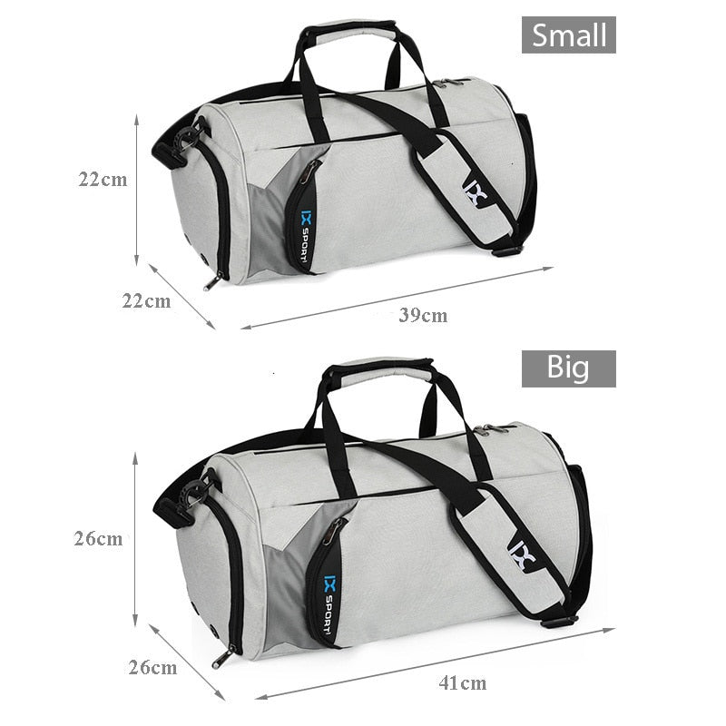 INOXT Men Women Fitness Training Dry Wet Gym Bags Waterproof Travel Shoulder Bag Outdoor sac de sport Handbag 40L Large Capacity