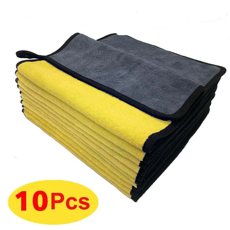 Microfiber Towel Car Interior Dry Cleaning Rag for Car Washing Tools Auto Detailing Kitchen Towels Home Appliance Wash Supplies
