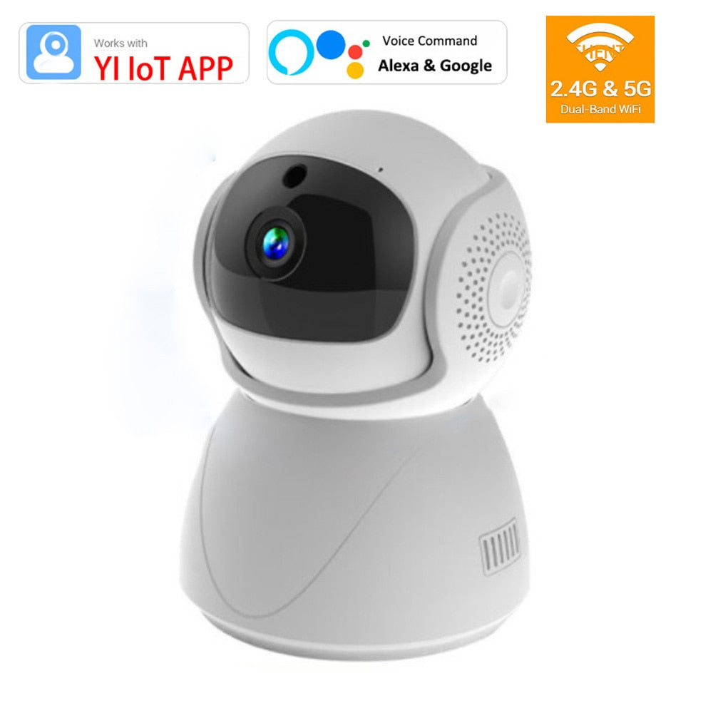 5G 2.4G Dual-Band 1080P WiFi Wireless Auto Tracking Baby Monitor PTZ Security Surveillance CCTV Mini YIIOT Camera Alexa Google