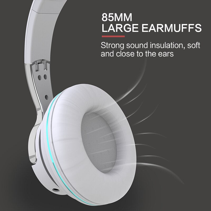 Tv Bluetooth Headphones Wireless Headphon with Mic USB Adaptor Headset Noise Canceling Stereo Foldable Bass for TV Earphone