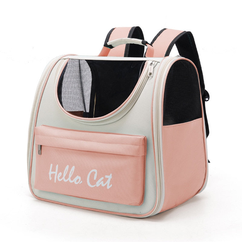 Pet Cat Carrier Bag Breathable Portable Cat Backpack Outdoor Travel Transparent Bag For Cats Small Dogs Carrying Pet Supplies
