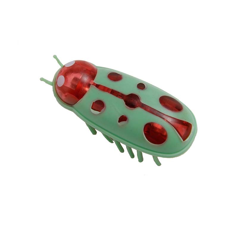 Pet Interactive Mini Electric Bug Cat Toy Cat Escape Obstacle Automatic Flip Toy Battery Operated Vibration Pet Beetle Supplies