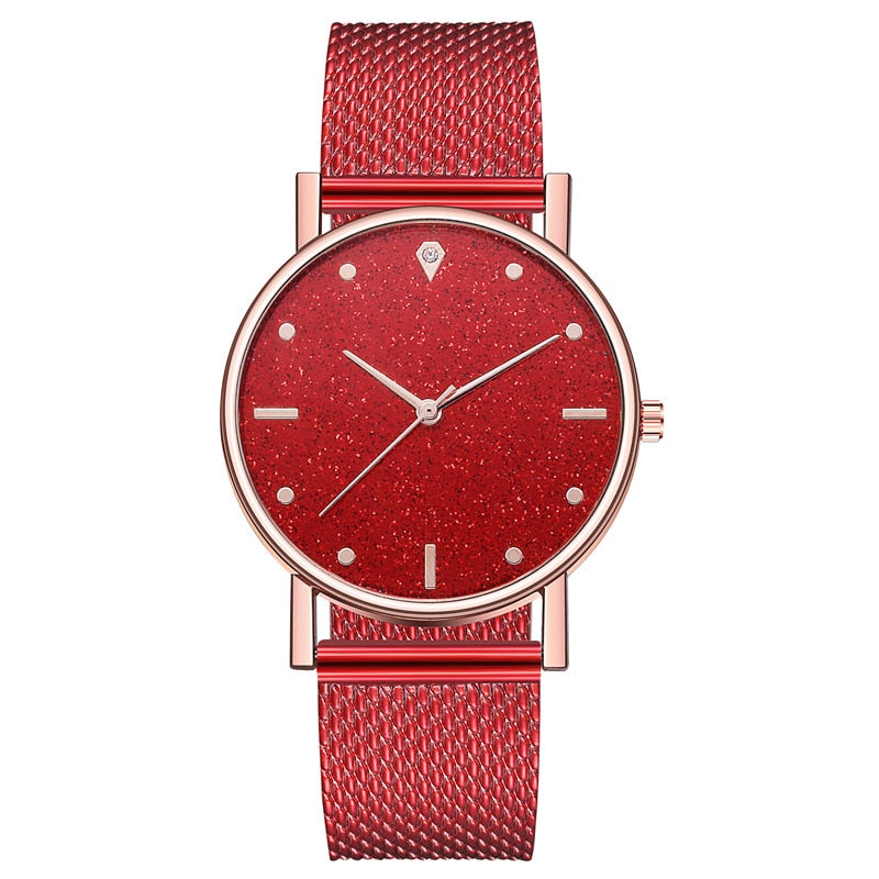 2020 Watch Women Dress Stainless Steel Band Analog Quartz Wristwatch Fashion Luxury Ladies Golden Rose Gold Watch Clock Analog