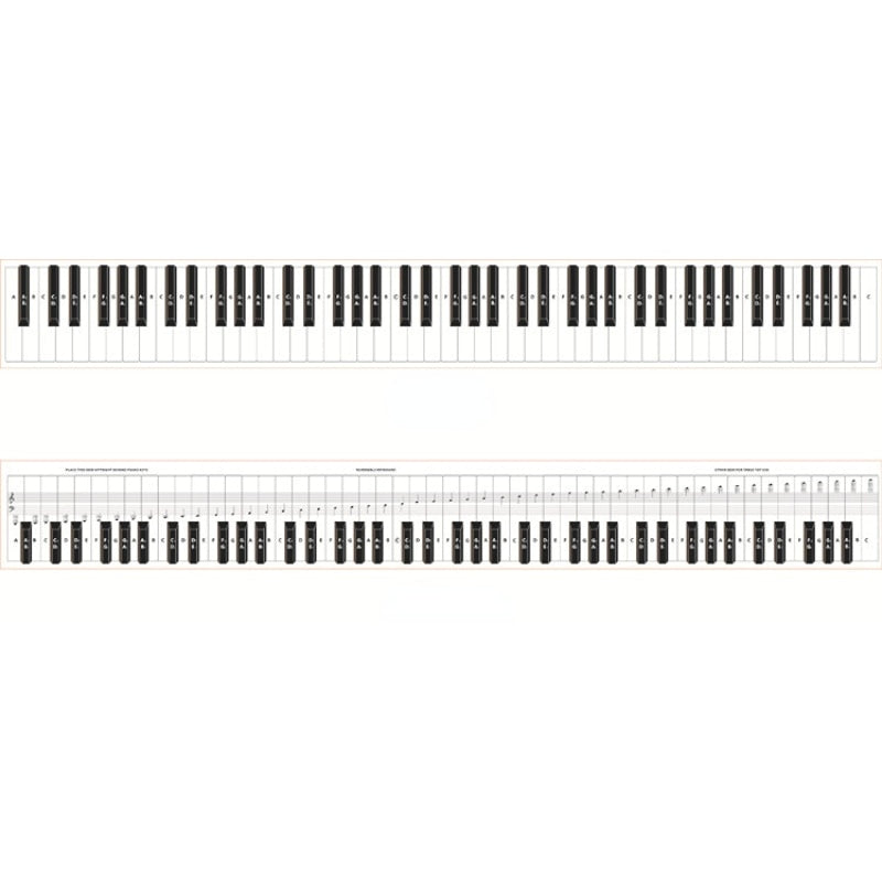 88 Keys Piano Midi Keyboard with Note Chart Learning Aid Set for Behind The Piano Keys Musical Instrument Accessories
