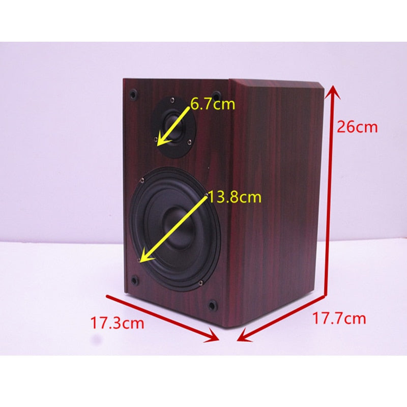 100W  5.25 Inch Home High-power Bookshelf Speaker Passive Desktop Monitor Wall-mounted Surround Sound Hi-fi Fever Hifi Speaker