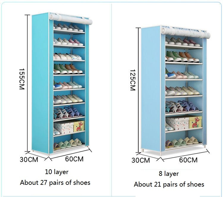 Shoe Rack Simple Multi-Layer Household Assembly Economical Space Saving Dormitory Shoe Rack Cabinet Simple Modern Foyer Cabinet