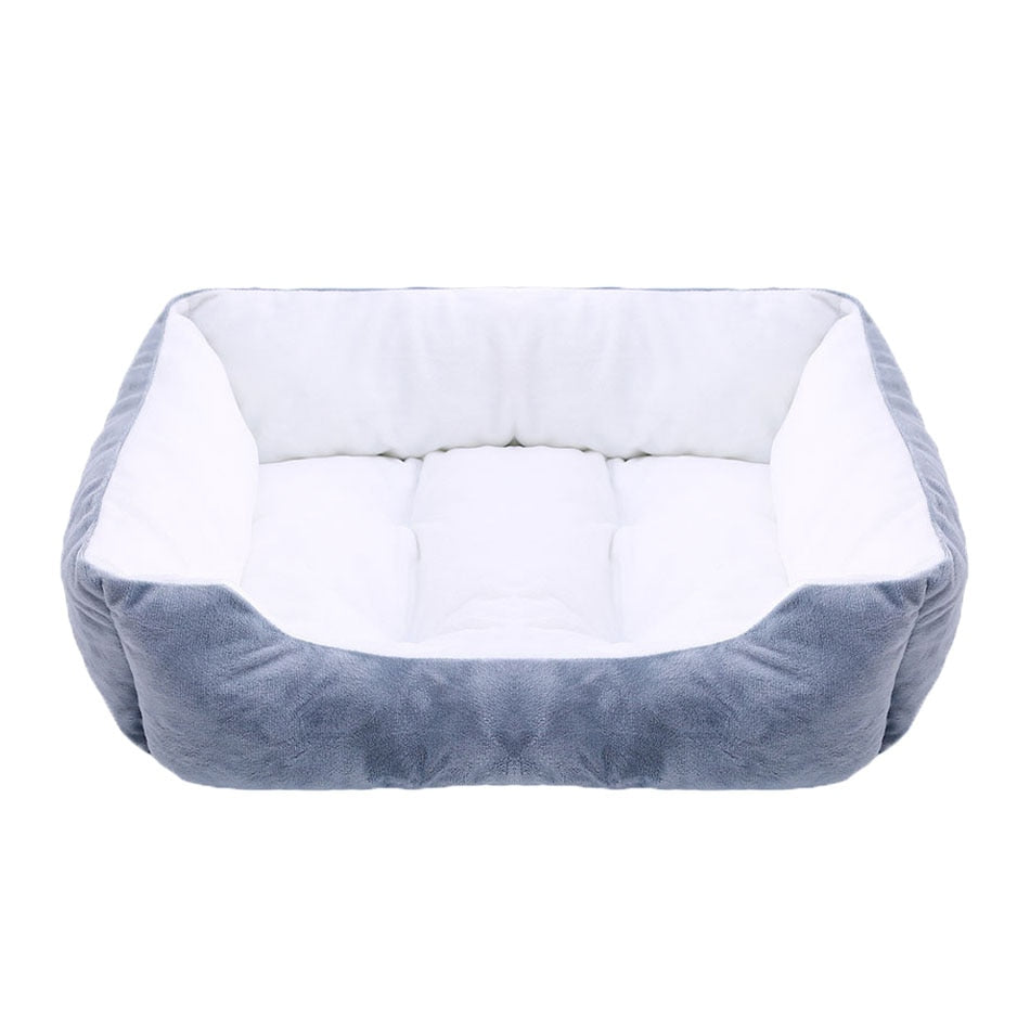 Bed for Dog Cat Pet Square Plush Kennel Medium Small Dog Sofa Bed Cushion Pet Calming Dog Bed House Pet Supplies Accessories