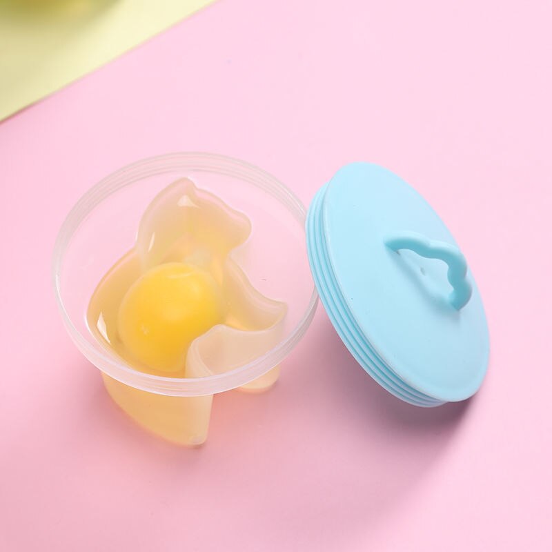 4Pcs/1pcs Heart Egg Boiler Kitchen Egg Cooking Tool Mold Form With Lid Brush Shaper Omelet Moulds for Kitchen Baking Accessories